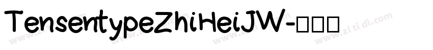 Tensentype ZhiHeiJ W字体转换